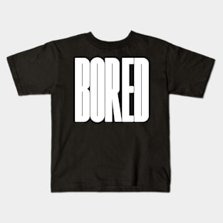 Bored logo typography design Kids T-Shirt